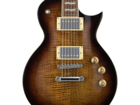 ESP LTD EC-256FM DBSB Singlecut FM Electric Guitar, Dark Brown Sunburst Online Sale