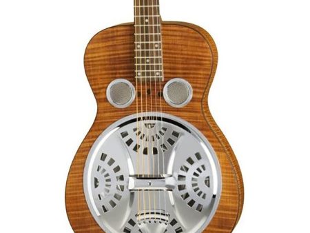 Dobro Hound Dog Deluxe Wood Body Dobro with Metal Resonator Online now