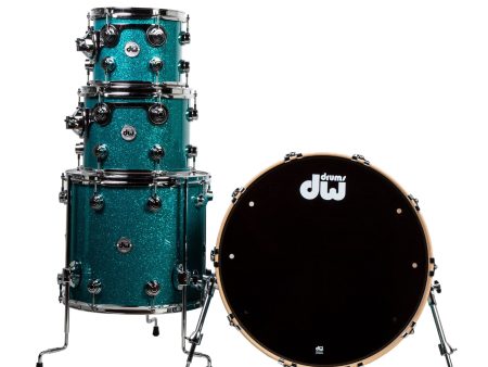 Drum Workshop Collectors Series 333 Series Shell - Teal Glass Online now