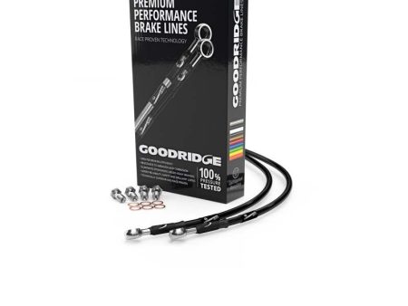 Goodridge 00-03 BMW K1200LT EVO ABS Black Rear SS Brake Lines Cheap