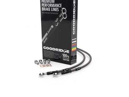 Goodridge 00-03 BMW K1200LT EVO ABS Carbon Rear SS Brake Lines Cheap