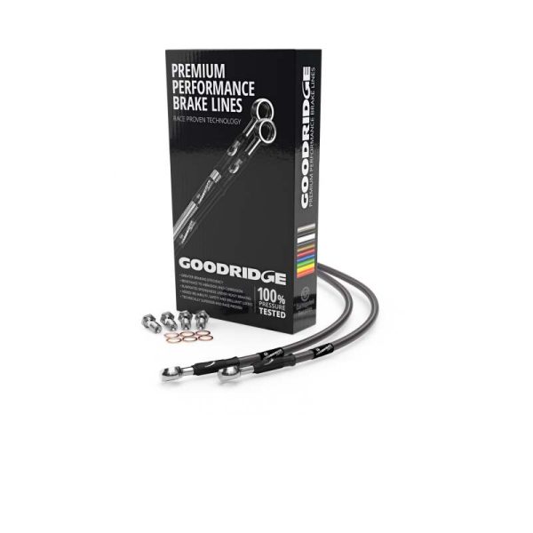 Goodridge 00-03 BMW K1200LT EVO ABS Carbon Rear SS Brake Lines Cheap