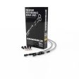 Goodridge 00-02 BMW R1150R ABS Clear Rear SS Brake Lines w Black Fittings on Sale