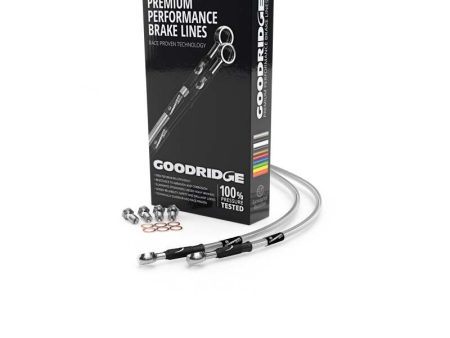 Goodridge 01-04 BMW R1100S ABS BMW Clear Front SS Brake Lines Hot on Sale