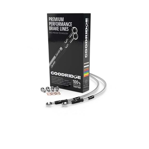 Goodridge 00-07 BMW F650GS Dakar Non ABS Clear Rear SS Brake Lines Online now