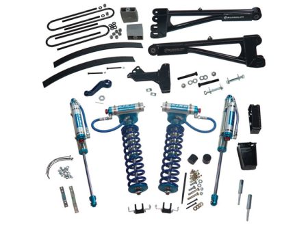 Superlift 05-07 Ford F-250 F-350 SD 4WD 8in Lift Kit w Repl Radius Arms & King Coilovers Rear Shocks Hot on Sale