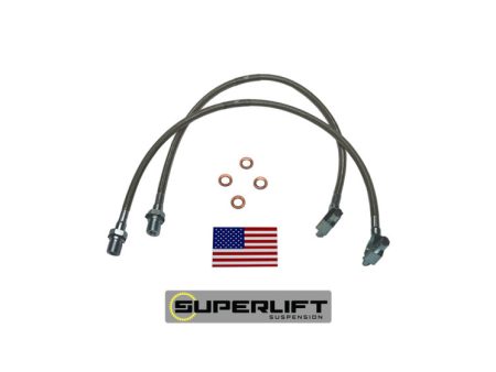 Superlift 71-78 GM Pickup Blazer Suburban w  4-6in Lift Kit (Pair) Bullet Proof Brake Hoses For Discount