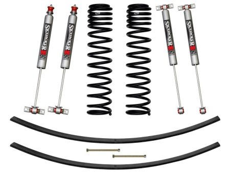 Skyjacker 84-01 XJ 3in FR DR Long Travel Coil Suspension Kit w RR Add A Leafs M95 Monotube Shocks Online Sale