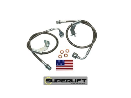 Superlift 1987 GM Pickup 87-91 Blazer Suburban w  8-12in Lift Kit (Pair) Bullet Proof Brake Hoses Hot on Sale