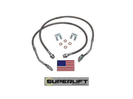 Superlift 79-86 GM Pickup Blazer Suburban w  8-12in Lift Kit (Pair) Bullet Proof Brake Hoses For Discount